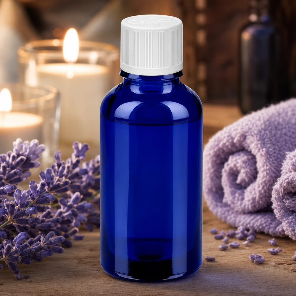 Bottiglia da 30ml 11mm SV w. STD KiSi BlueLine UT18/30 Flacone in vetro viola da 30 ml con tappo antimanomissione per una conservazione sicura del prodotto
