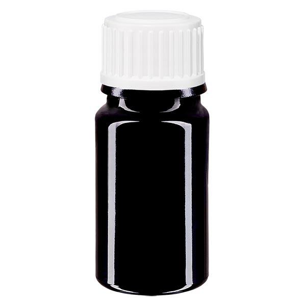 Flacone farmacia viola 5ml tappo a vite bianco St. Flacone farmacia viola 5ml tappo a vite bianco St.