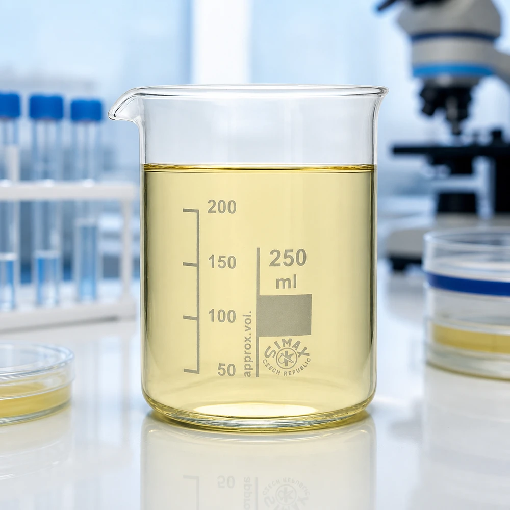 Bicchiere trasparente da 250 ml, di forma bassa, ideale per misure precise in laboratorio e nella ricerca