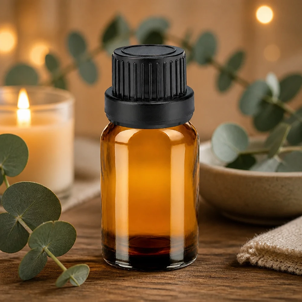 Bottiglia da 10ml 11mm SV nero OV BrownLine UT18/10 Flacone da 10 ml in vetro ambrato protetto dai raggi UV con tappo nero ideale per sostanze sensibili alla luce