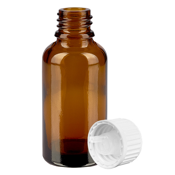 Flacone contagocce da 30 ml 0,9 mm bianco STD BrownLine UT18/30