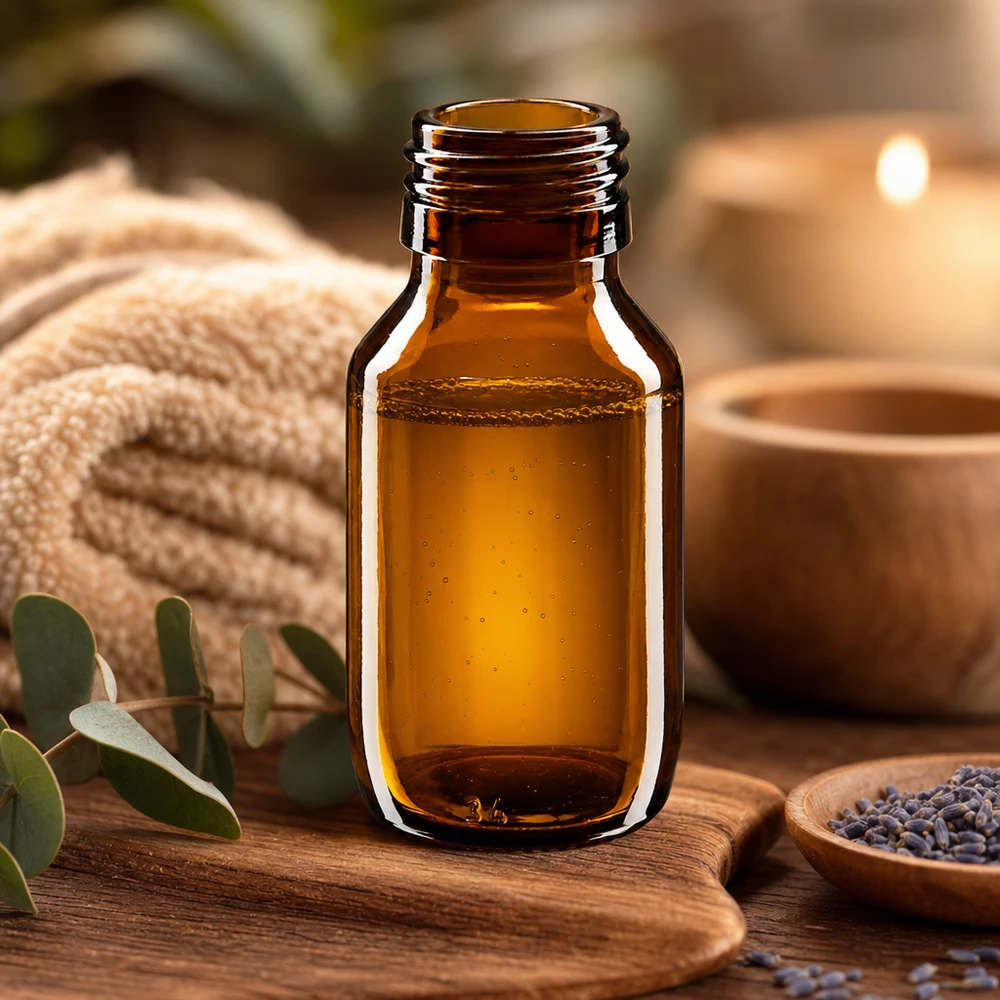 Flacone per medicinali da 50ml marrone, senza tappo PP28 ApoGlas 50ml Braunglasflasche mit Standard PP28 Gewinde kompatibel zu allen gängigen Verschlüssen