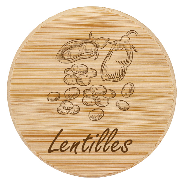 Coppia in legno "Lentilles" per WECK RR100 Coppia in legno "Lentilles" per WECK RR100