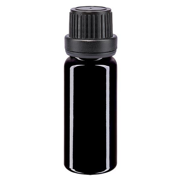 Flacone da farmacia viol. 10ml contagocce pr. Pr. 2mm nero OV