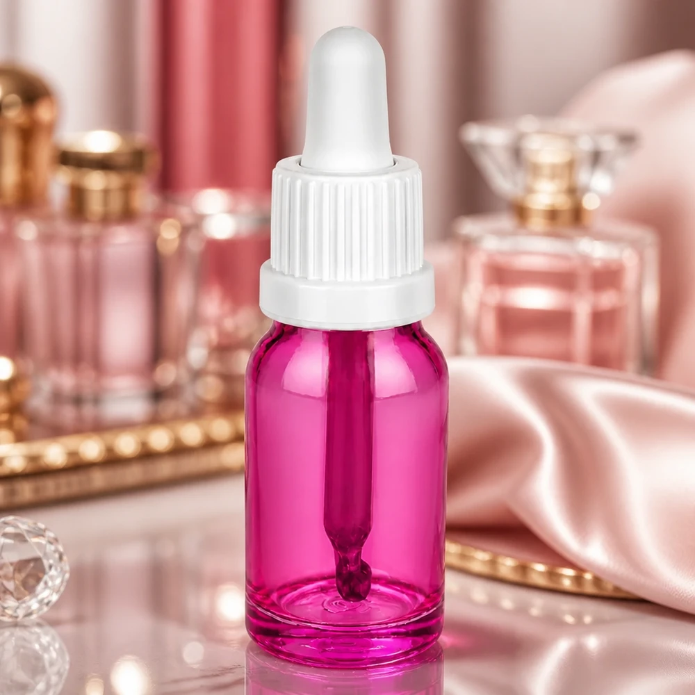 Flacone per pipette da 10 ml bianco Originality con tappo a vite PurpleLine UT18/10 Bottiglia professionale da 10 ml per aromaterapia OV PurpleLine UT18/10