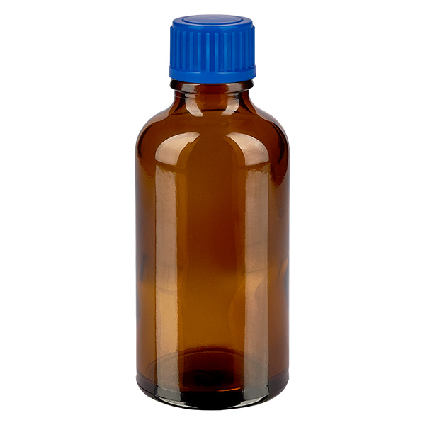 Bottiglia da 50ml 11mm SV blu STD BrownLine UT18/50