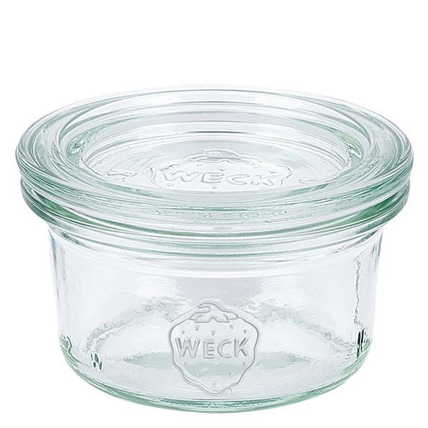 Bicchieri da 50 ml con coperchio in vetro WECK RR60