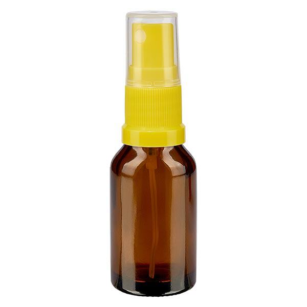 Bottiglia da farmacia marrone 30ml STD giallo/trasp. vetro speziale