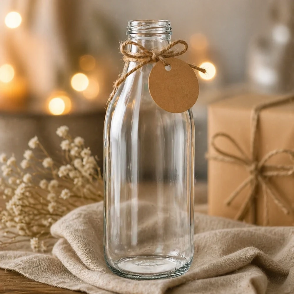 Bottiglia di vetro da 1000ml senza coperchio (TO48) UNiTWIST Bottiglia di vetro da 1000ml senza coperchio (TO48) UNiTWIST