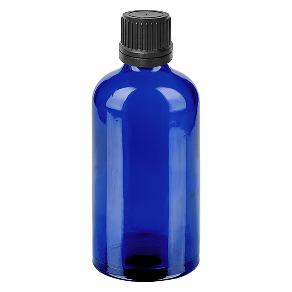 Flacone contagocce da 100 ml. 1 mm nero OV BlueL. UT18/100