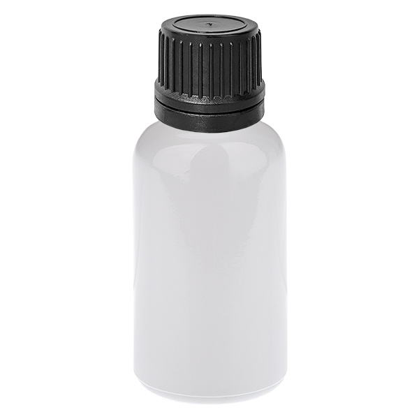 Flacone contagocce da 20 ml 1 mm nero Tappo di sicurezza WhiteLine UT18/20
