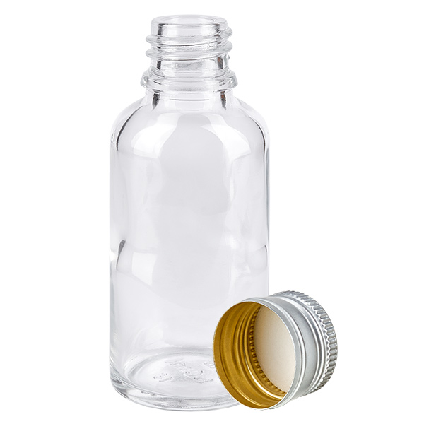 Bottiglia da 30ml 11mm SV alluminio-argento STD BlueL.UT18/30