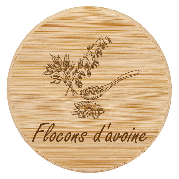 Coppia in legno "Flocons d'avoine" per WECK RR100