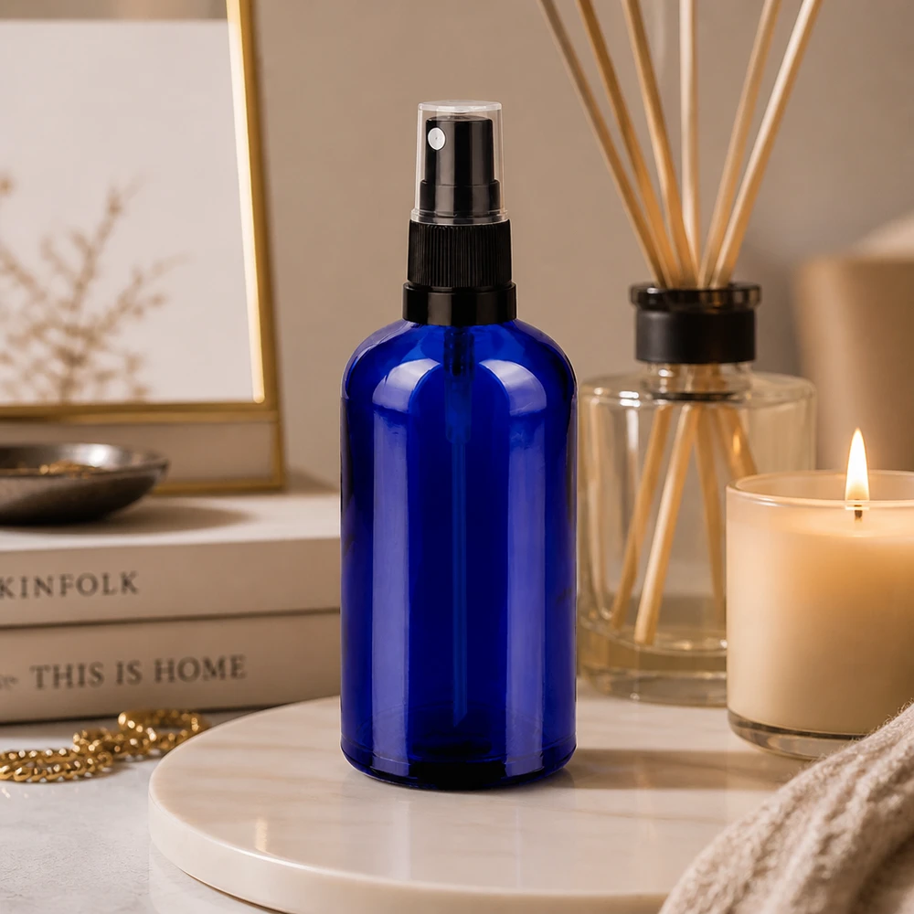 Flacone spray da 100 ml nero/tr. STD BlueLine UT18/100 Flacone spray da 100 ml nero/tr. STD BlueLine UT18/100