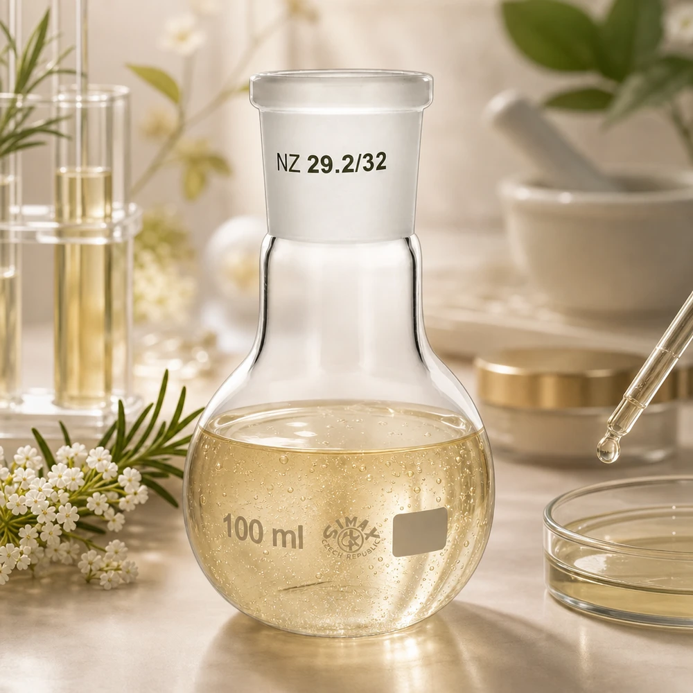 Pallone di reazione professionale da 100 ml con scala graduata per una precisa determinazione del volume