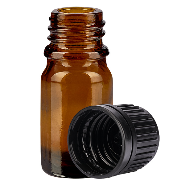 Bottiglia da 5ml 11mm SV nero OV BrownLine UT18/5
