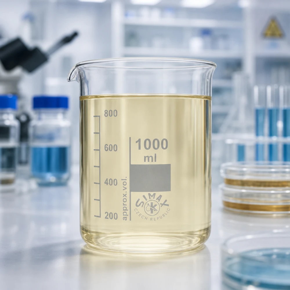 Becher 1000ml in vetro borosilicato trasparente con beccuccio per facilitare i travasi in laboratorio