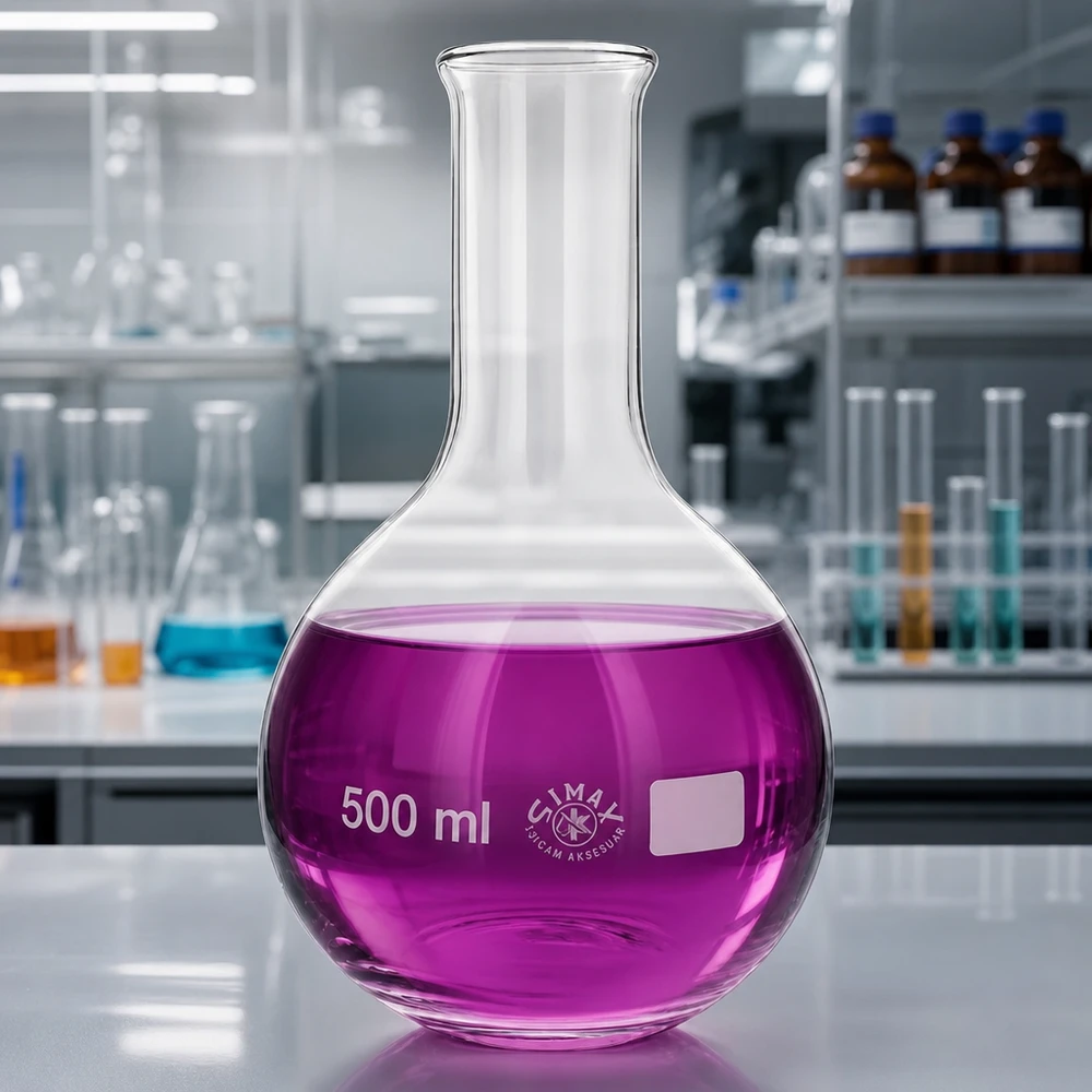Matraccio da 500 ml a collo stretto e graduato con beccuccio per una misurazione esatta del volume