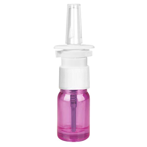 Flacone spray nasale da 5 ml bianco/trasparente standard PurpleLine UT18/5