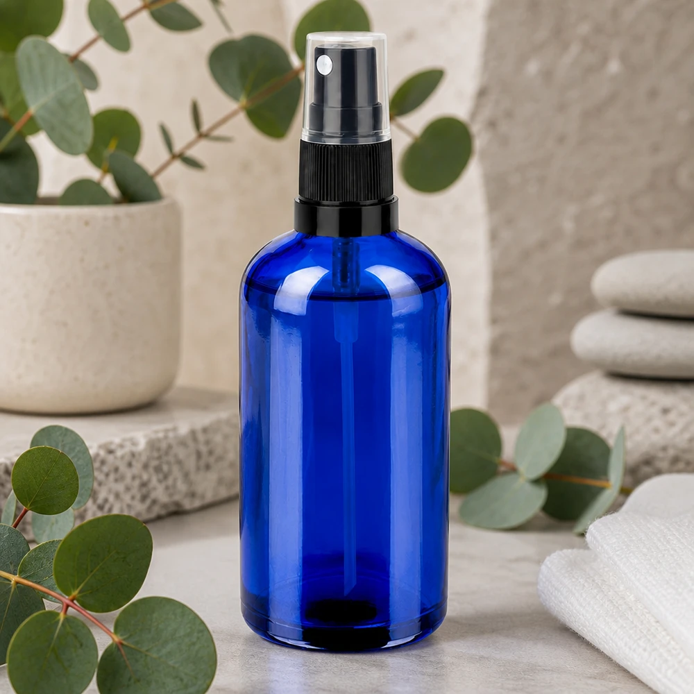 Flacone spray da 100 ml nero/tr. STD BlueLine UT18/100 Flacone spray da 100 ml nero/tr. STD BlueLine UT18/100