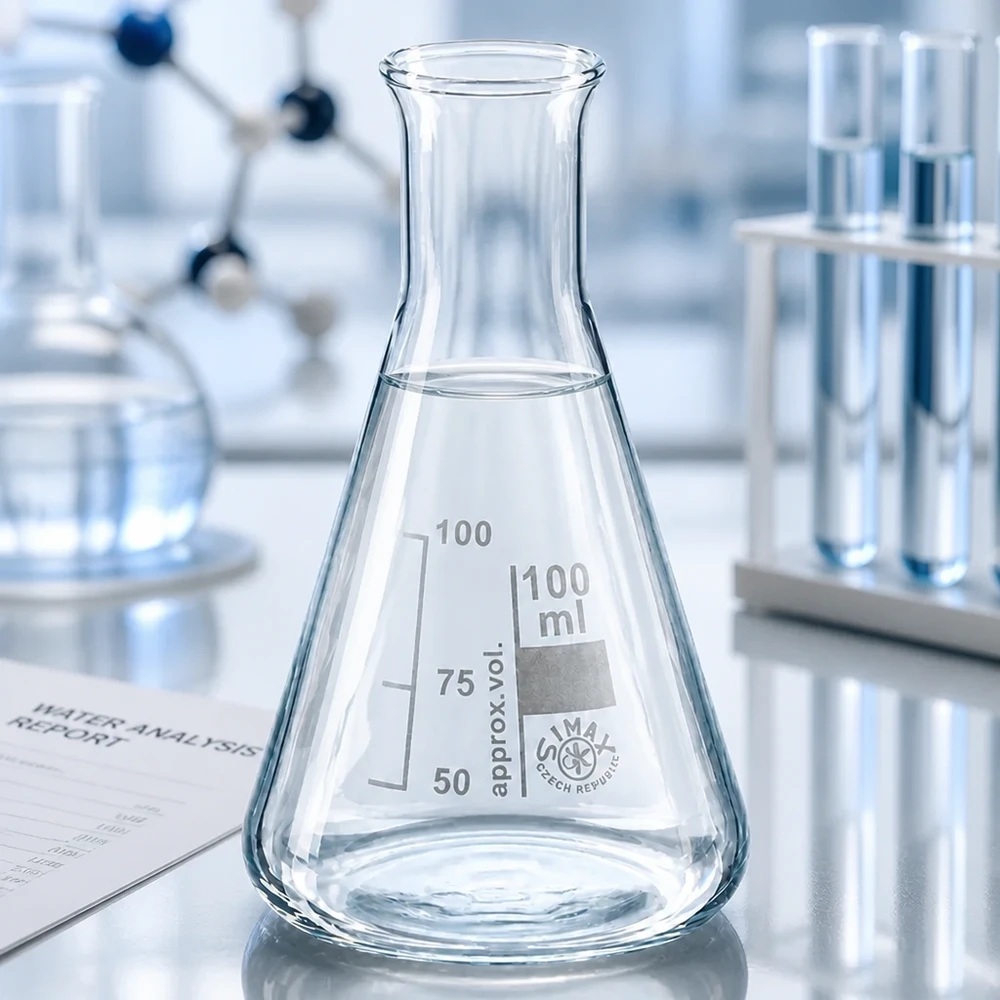 Beuta 100ml collo stretto Beuta da 100 ml resistente al calore con collo stretto per un lavoro di laboratorio sicuro