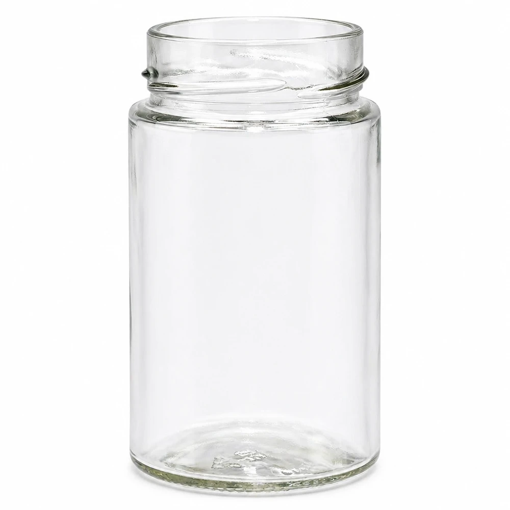 UNiTWIST Runda245 - Barattolo rotondo da 245 ml TO58deep UNiTWIST Runda245 Barattolo rotondo 245ml TO58deep Barattolo per conserve Barattolo con tappo a vite trasparente vuoto senza coperchio Barattolo di vetro