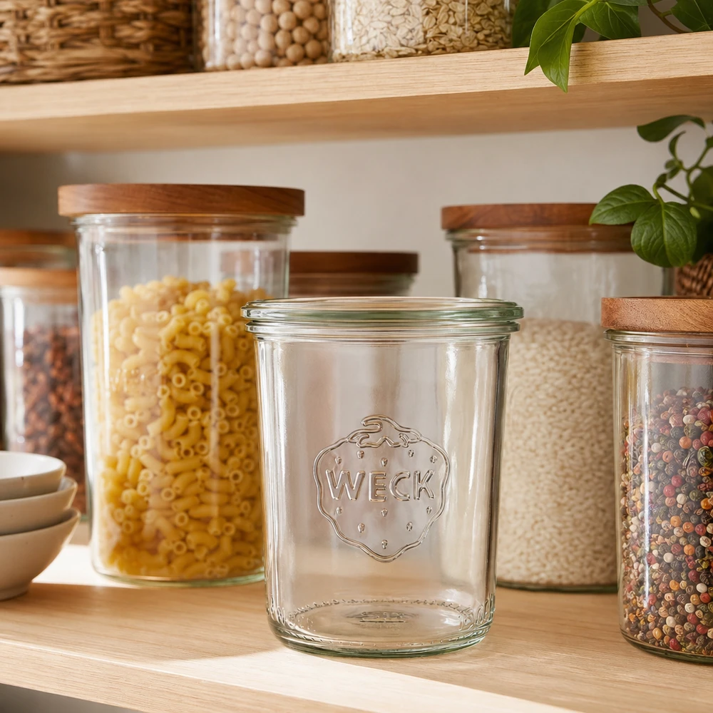 WECK 160ml RR60 barattolo vuoto in dispensa con barattoli pieni per la conservazione degli alimenti
