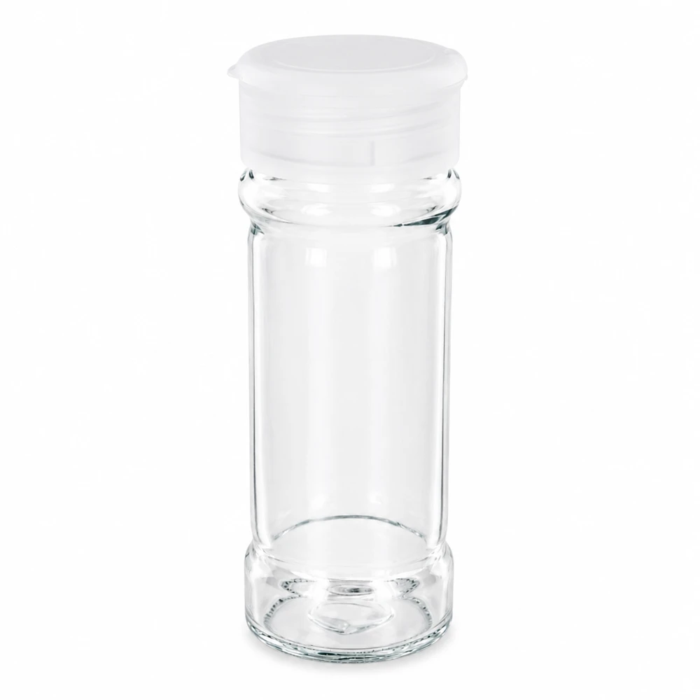 Barattolo per sale/spezie 100ml con shaker bianco