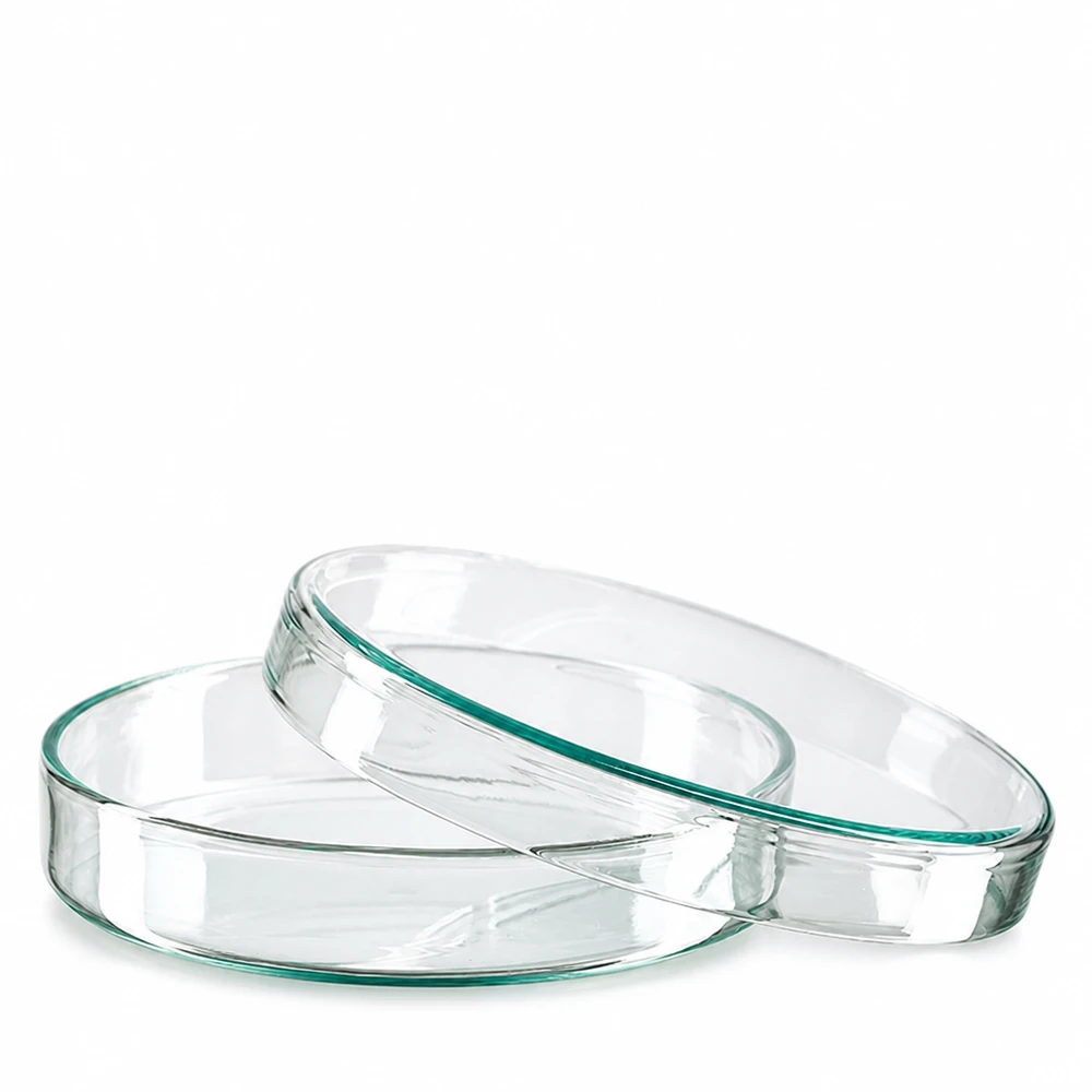 Piastra Petri 100x20mm in vetro Piastra di Petri in vetro 100x20 mm trasparente per laboratorio e ricerca scientifica