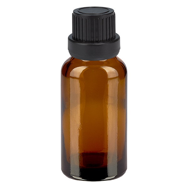 Flacone contagocce da 10 ml 2 mm nero OV BrownLine UT18/10