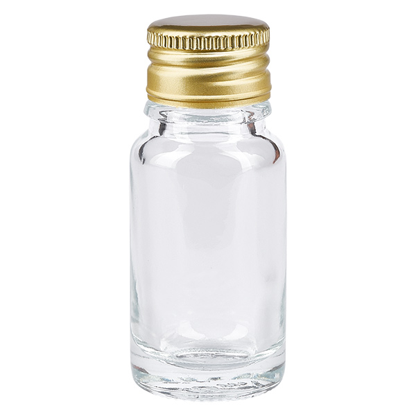 Bottiglia da 10ml 11mm SV alluminio oro STD ClearL. UT18/10