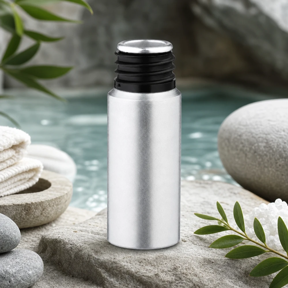 Flacone premium da 20 ml in alluminio decapato con superficie resistente alla corrosione per un uso prolungato