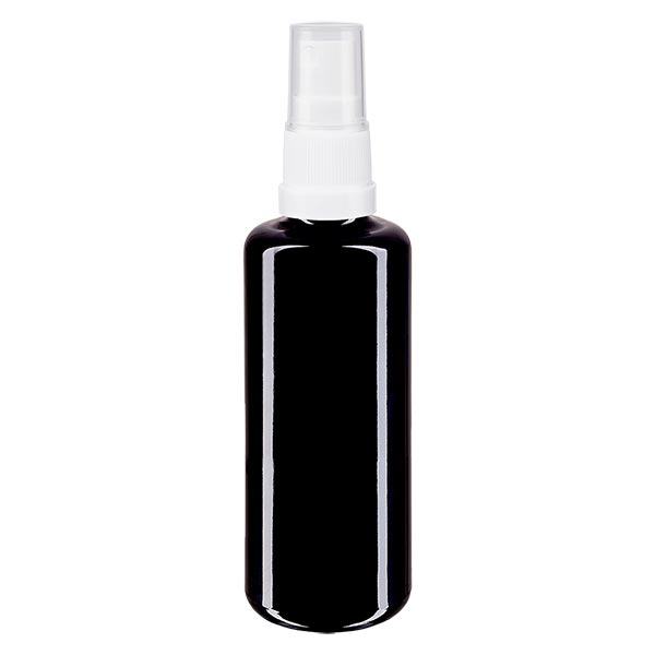 Flacone farmacia viola 50ml tappo spray bianco Flacone farmacia viola 50ml tappo spray bianco