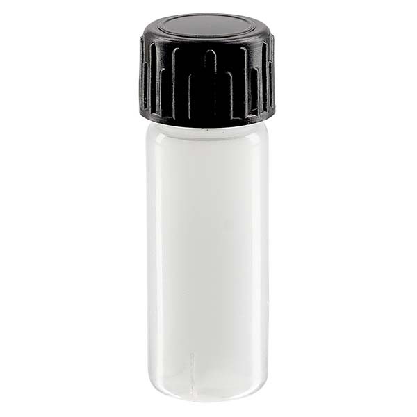 Bottiglia per campioni da 5 ml in PE-LD, naturale, completa