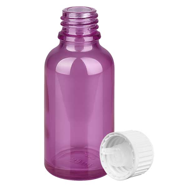 Flacone contagocce da 30 ml 0,9 mm bianco standard PurpleLine. UT18/30