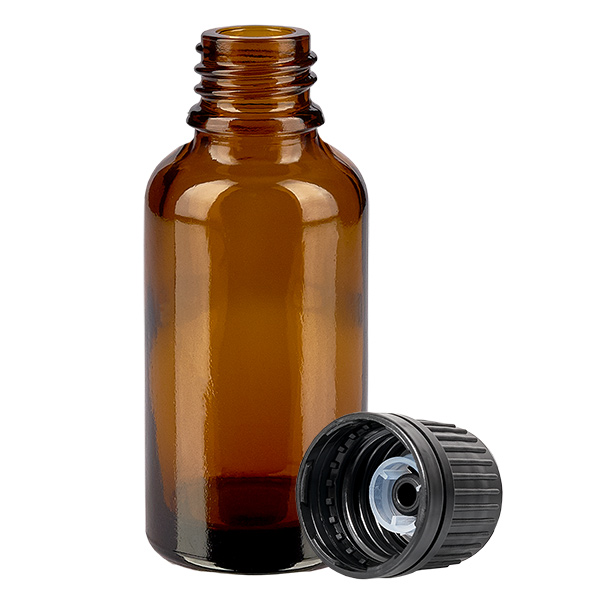 Bottiglia da 30ml (globuli) 8mm GR s. OV BrownL. UT18/30