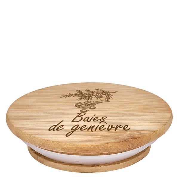 Coppia in legno "baies de genièvre" per WECK RR60