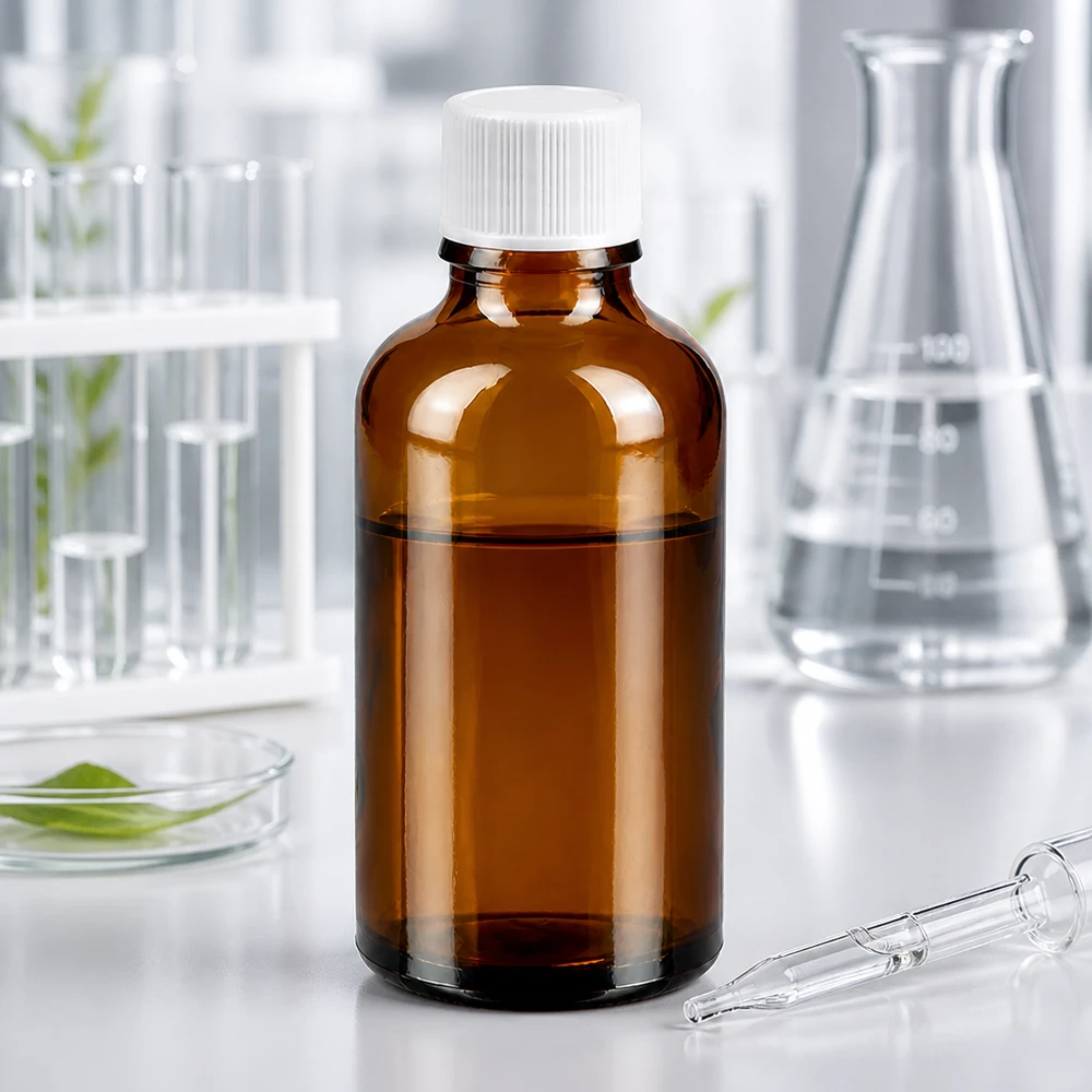 Bottiglia da 50ml 11mm SV bianco STD BrownLine UT18/50 Flacone in vetro ambrato da 50 ml con pipetta per il dosaggio preciso di tinture e preparazioni liquide
