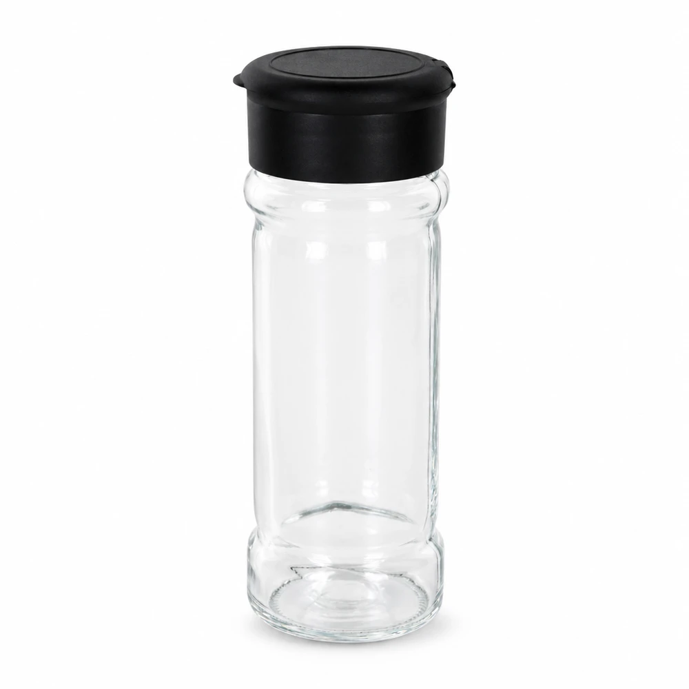 Barattolo per sale/spezie 100ml con shaker nero Barattolo per sale/spezie 100ml con shaker nero