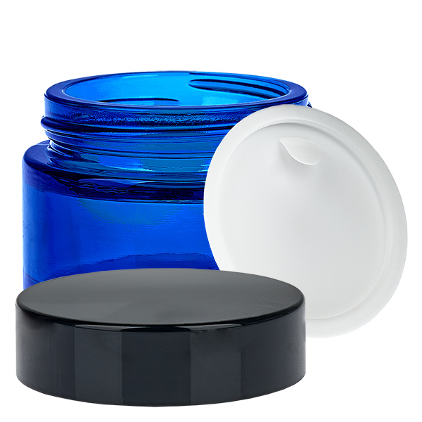 Barattolo di vetro 30ml blu con coperchio UNiTWIST Barattolo di vetro 30ml blu con coperchio UNiTWIST