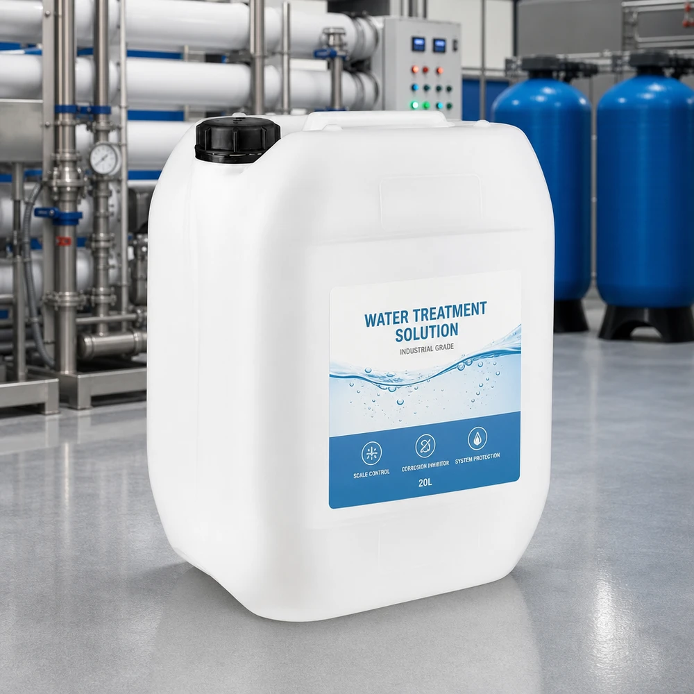 Tanica 10 litri con tappo a vite OV Soluzione per il trattamento dell'acqua Industrial Grade in tanica bianca da 10 litri con tappo originale