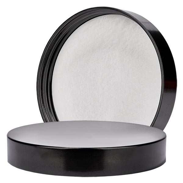 Tappo a vite in bachelite nero, filettatura 83mm/R3 ApoGlas