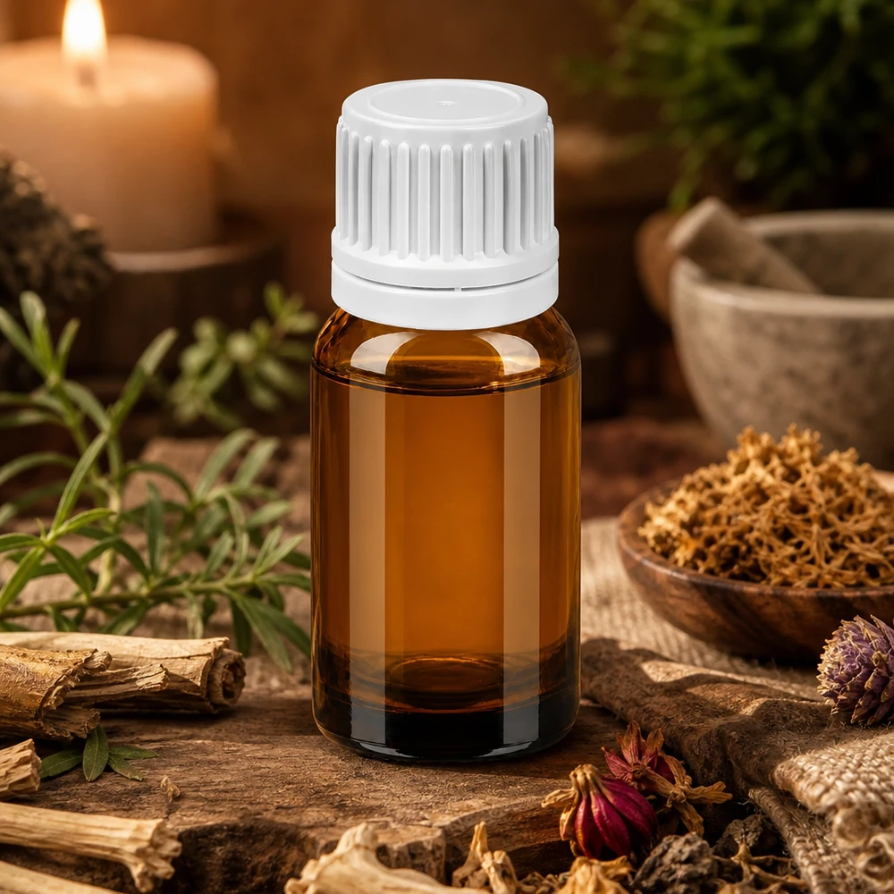 Bottiglia da 10ml 11mm SV bianco OV BrownLine UT18/10 Flacone da 10 ml di alta qualità in vetro ambrato con protezione dai raggi UV e tappo bianco sicuro