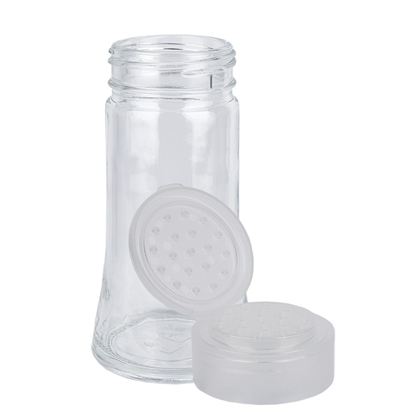 Barattolo per sale/spezie 95ml con shaker bianco