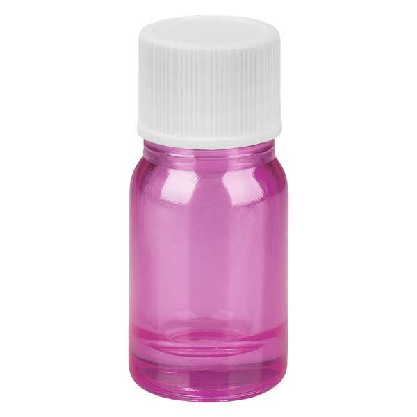 Bottiglia da 5ml con tappo a vite 11mm bianco standard PurpleLine UT18/5