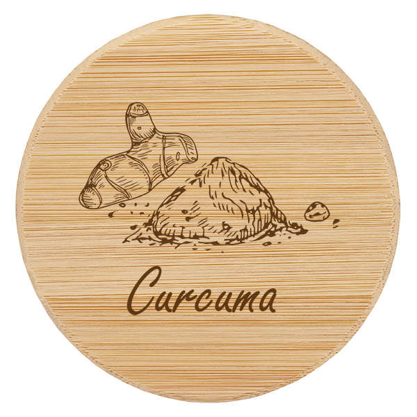 Coppia in legno "Curcuma" per WECK RR60 Coppia in legno "Curcuma" per WECK RR60