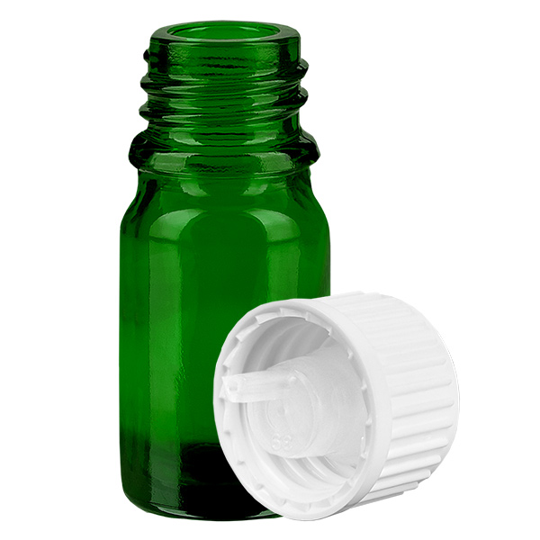 Flacone contagocce da 5 ml 0,9 mm bianco STD GreenLine UT18/5 Flacone contagocce da 5 ml 0,9 mm bianco STD GreenLine UT18/5