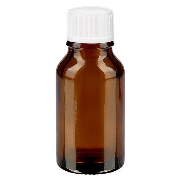 Flacone contagocce marrone da 30 ml STD bianco/0,9 mm ApoGlas