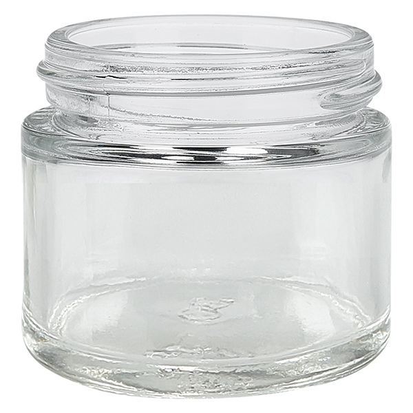 Vasetto di vetro trasparente da 60 ml con coperchio con inserto UNiTWIST Vasetto di vetro trasparente da 60 ml con coperchio con inserto UNiTWIST
