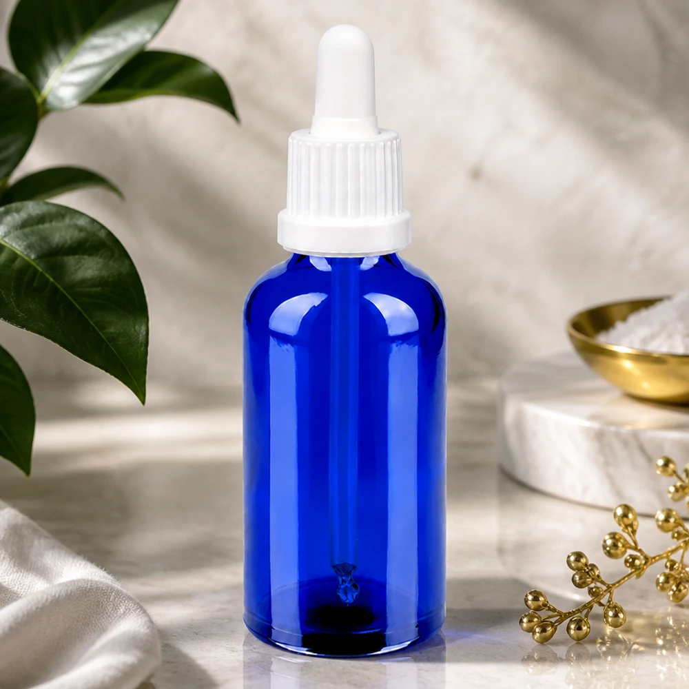 Bottiglia per pipette da 50ml bianca OV BlueLine UT18/50 Bottiglia per pipette compatta da 50 ml OV BlueLine UT18/50 ideale per l'uso in viaggio e in mobilità